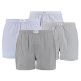 Levi's Herren Boxershorts, 4er Pack - Web-Shorts, Baumwolle, einfarbig