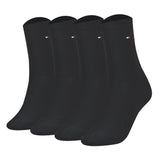 TOMMY HILFIGER Damen Socken, 4er Pack - Sock Casual, ECOM, Kurzsocken, uni