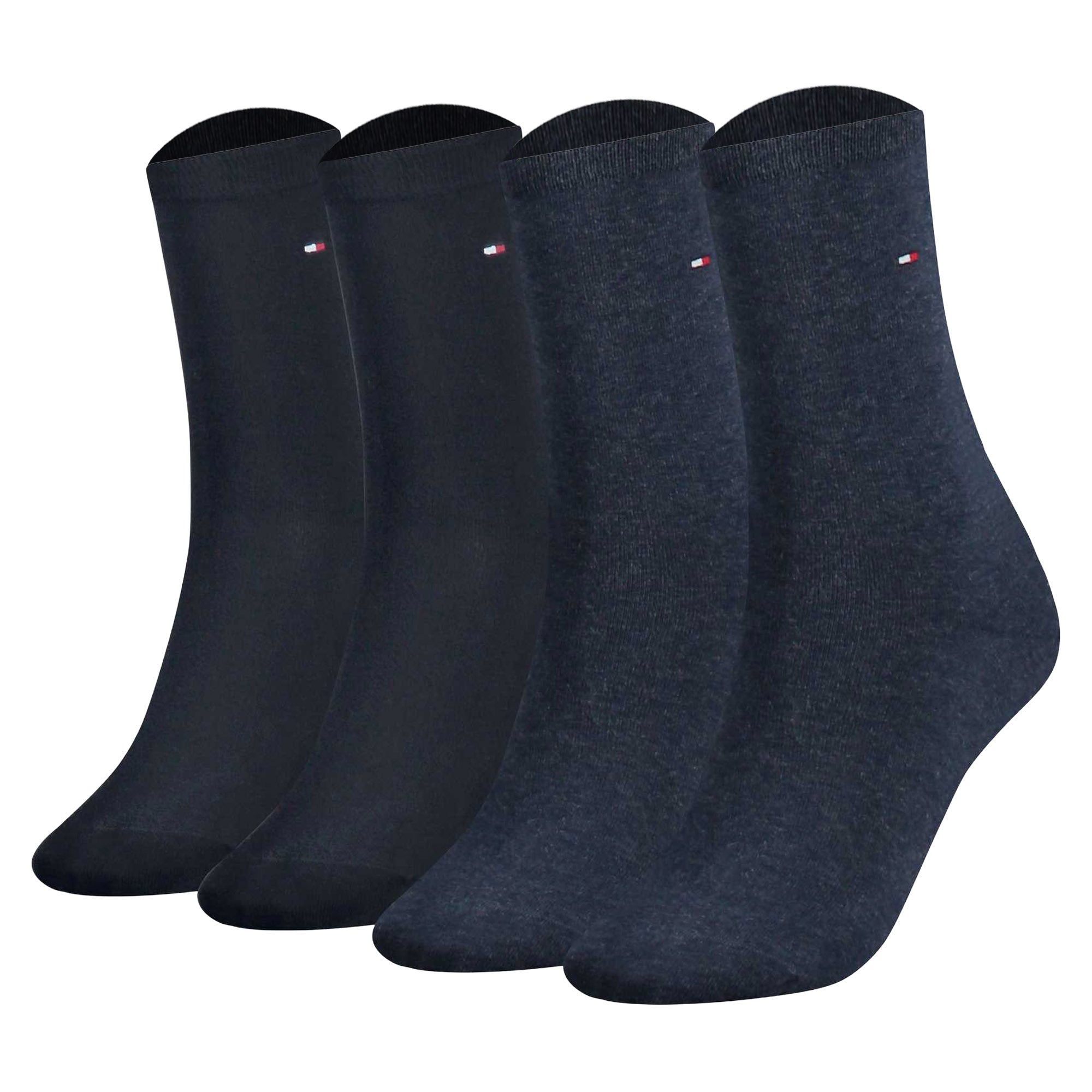 TOMMY HILFIGER Damen Socken, 4er Pack - Sock Casual, ECOM, Kurzsocken, uni