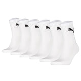 PUMA Unisex Sportsocken, 6er Pack - Short Crew Socks, ECOM, Logo, einfarbig