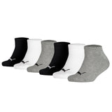 PUMA Kinder Sneakersocken 6er Pack - Invisible, ECOM, einfarbig, Logo
