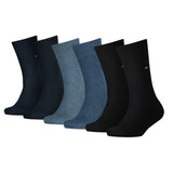 TOMMY HILFIGER Children's socks, 6-pack - ECOM, TH Basic, solid color