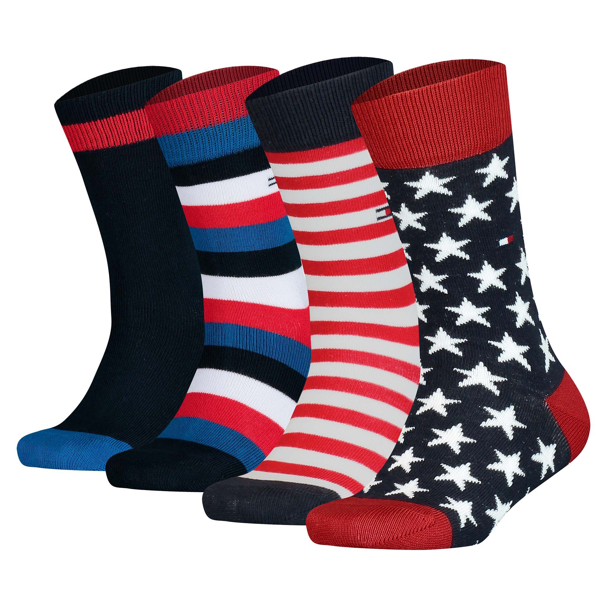 TOMMY HILFIGER children's socks, 4-pack - Stripe & Stars Only Sock 4P, ECOM