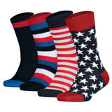 TOMMY HILFIGER children's socks, 4-pack - Stripe & Stars Only Sock 4P, ECOM