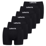 Levi's Herren Boxer - Solid Basic Boxer Brief Organic, ECOM, Cotton Stretch, 6er Pack