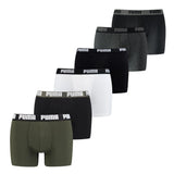 PUMA Men's Boxer Shorts, 6 Pack - Basic Boxer, Cotton Stretch, Everyday