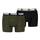 PUMA Herren Boxershorts, 2er Pack - Everyday Basic Boxers 2P, Cotton Stretch, einfarbig