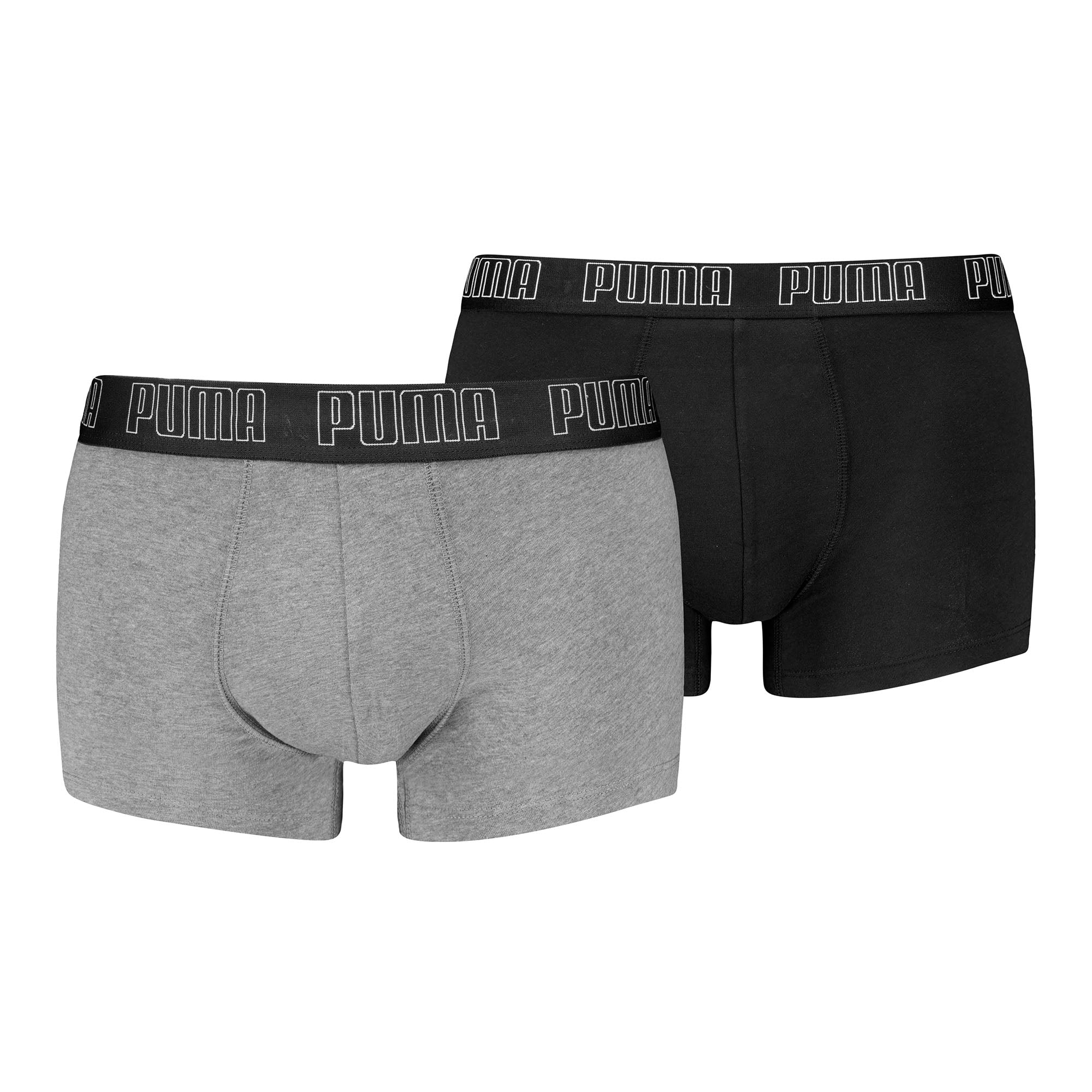 PUMA Herren Boxershorts, 2er Pack - Everyday Trunks 2P, Cotton Stretch, einfarbig