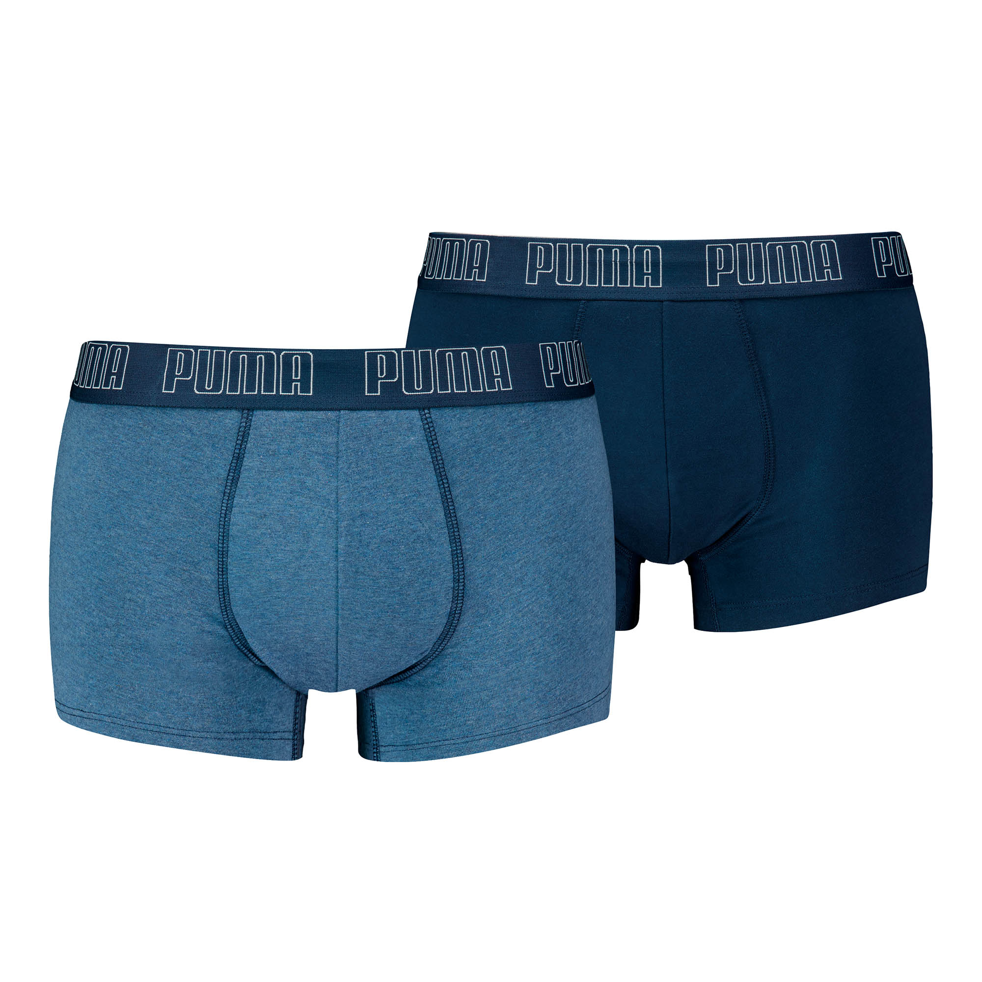 PUMA Herren Boxershorts, 2er Pack - Everyday Trunks 2P, Cotton Stretch, einfarbig