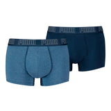 PUMA Herren Boxershorts, 2er Pack - Everyday Trunks 2P, Cotton Stretch, einfarbig