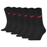 Levi's Herren Socken 6er Pack - Regular Cut Batwing, ECOM, Logo, einfarbig