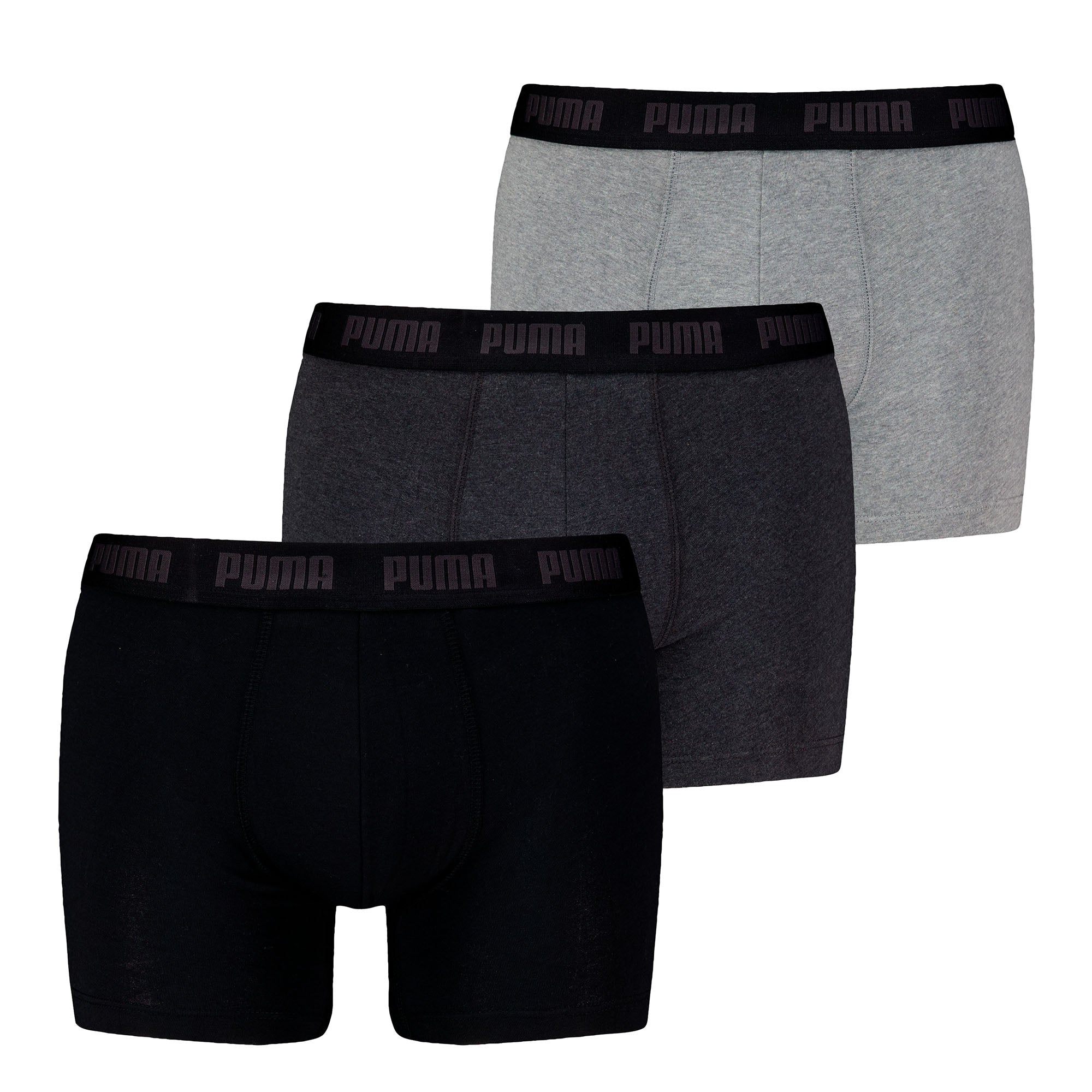 PUMA Herren Boxershorts, 3er Pack - Everyday Boxers 3P, Cotton Stretch, einfarbig