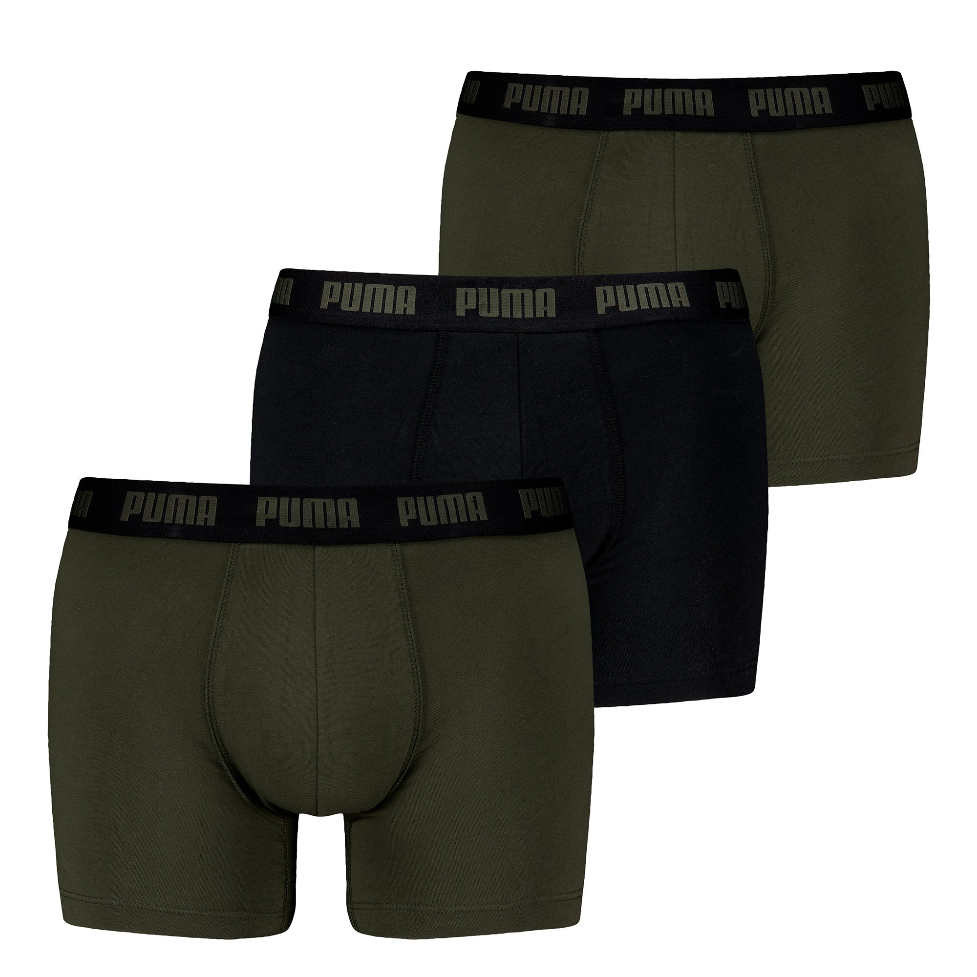 PUMA Herren Boxershorts, 3er Pack - Everyday Boxers 3P, Cotton Stretch, einfarbig