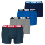 PUMA Herren Boxer Shorts, 4er Pack - Basic Boxer ECOM, Cotton Stretch, Everyday