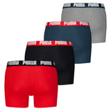 PUMA Herren Boxer Shorts, 4er Pack - Basic Boxer ECOM, Cotton Stretch, Everyday