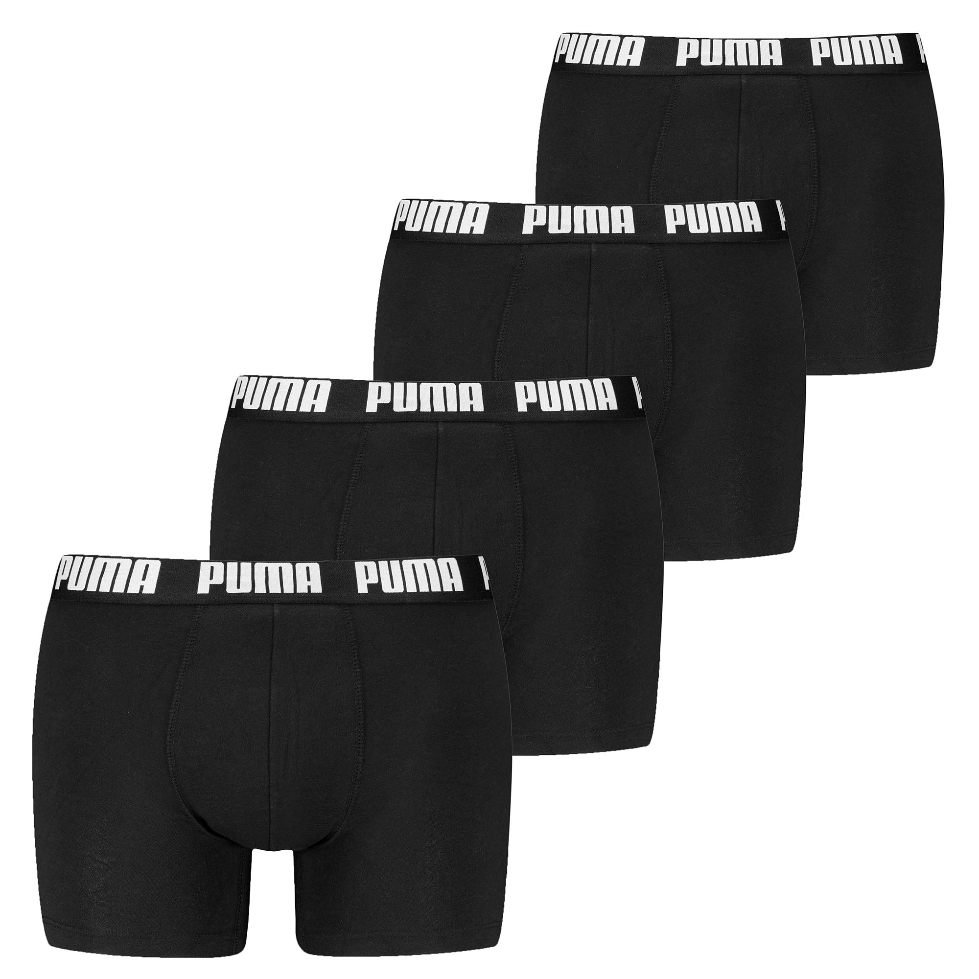 PUMA Herren Boxer Shorts, 4er Pack - Basic Boxer ECOM, Cotton Stretch, Everyday