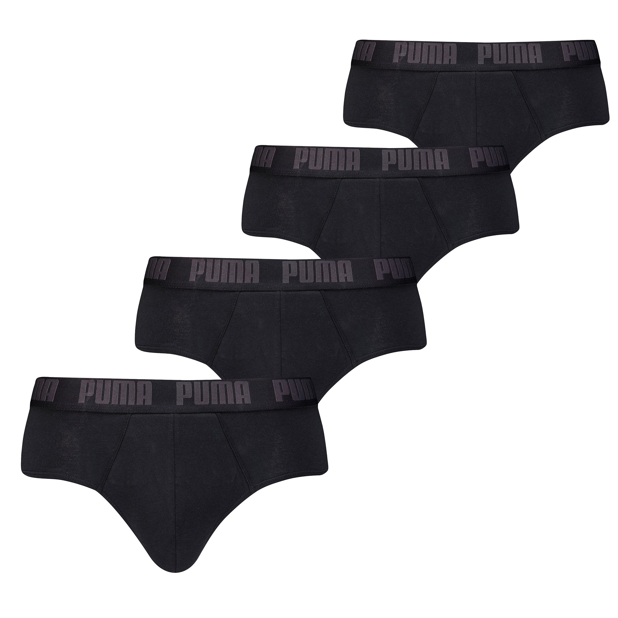 PUMA Herren Slips, 4er Pack - Basic Brief ECOM, Cotton Stretch, Everyday