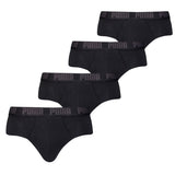 PUMA Herren Slips, 4er Pack - Basic Brief ECOM, Cotton Stretch, Everyday