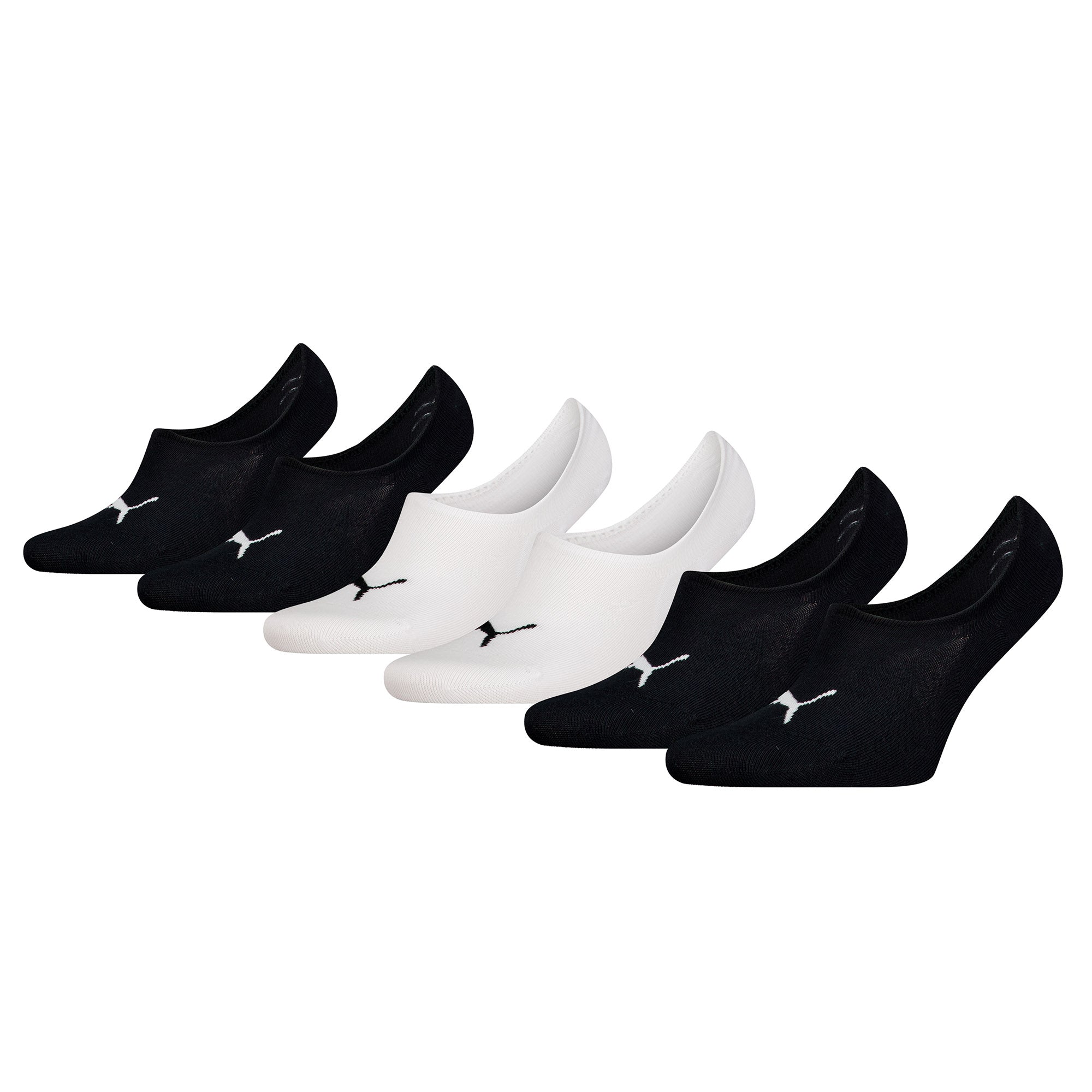 PUMA Unisex Füßlinge, 6er Pack - Footie Highcut, ECOM, einfarbig, Logo