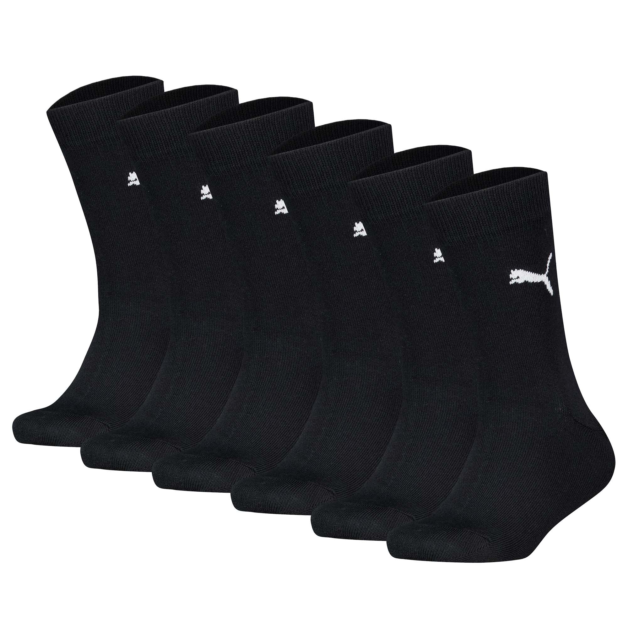 PUMA Kinder Socken 6er Pack - Easy Rider, ECOM, einfarbig, Logo