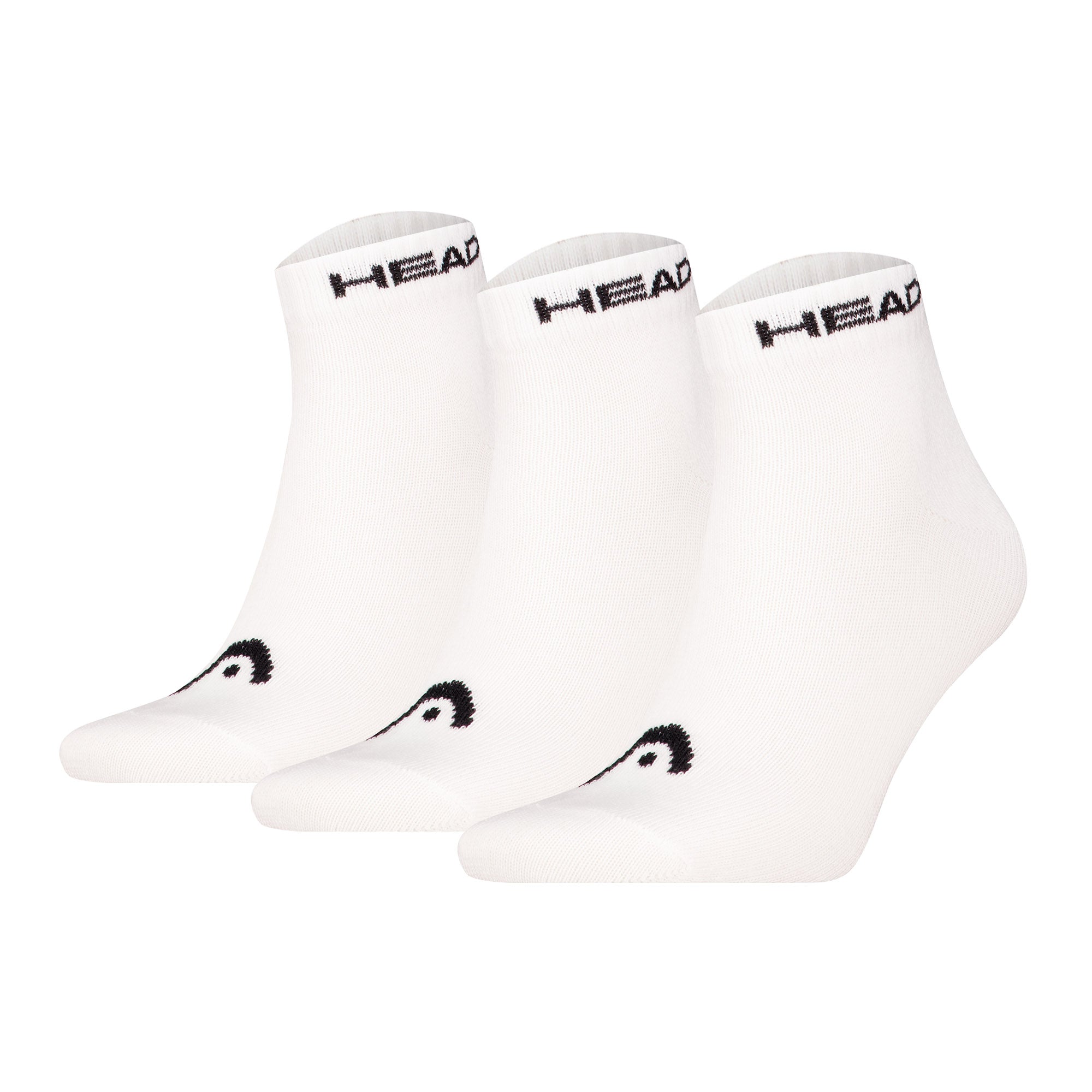 HEAD Unisex Quarter Socken, 3er Pack - Elements All Sport Quarter, Logo, einfarbig