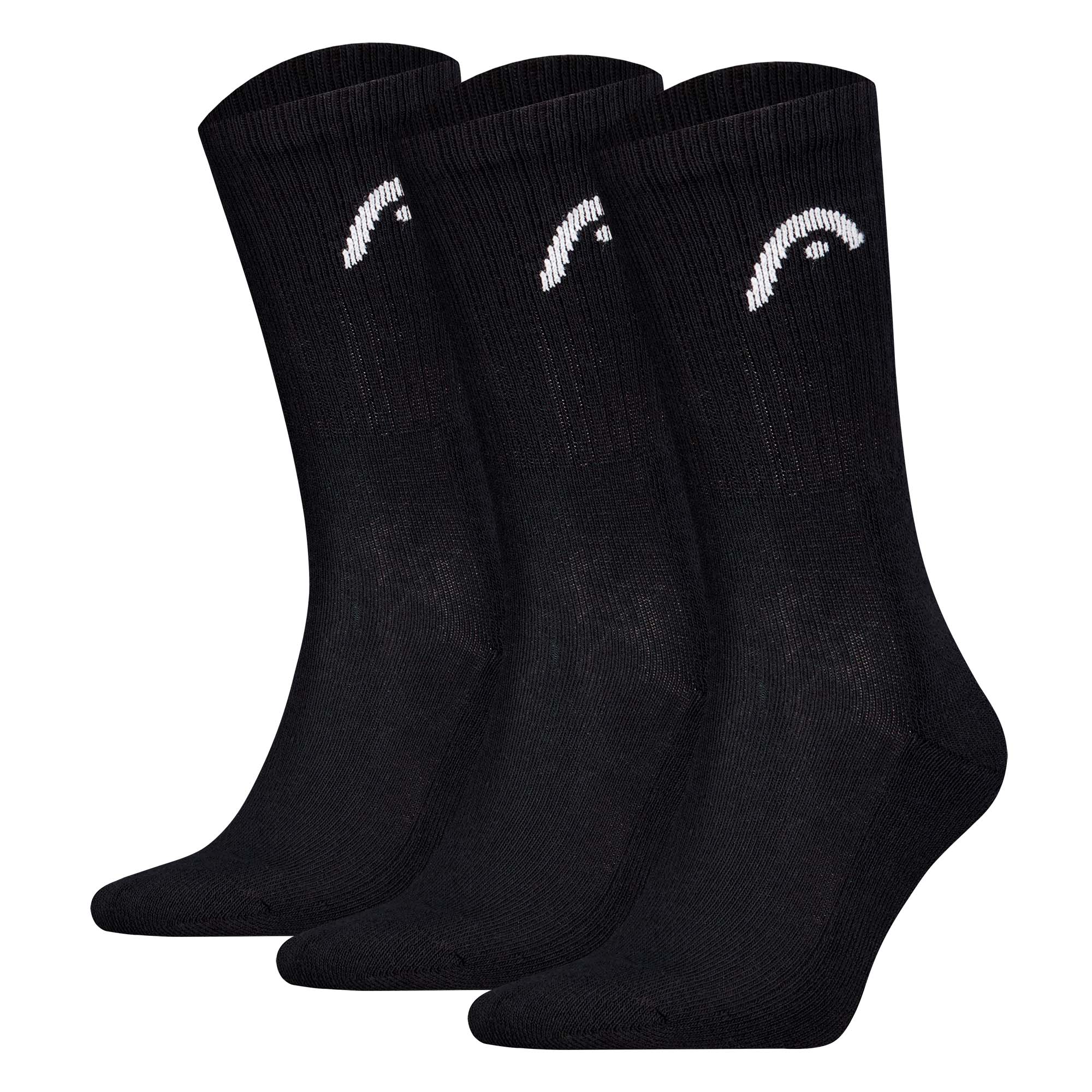 HEAD Unisex Socken, 3er Pack - All Sport Training Crew, Sportsocken, Logo
