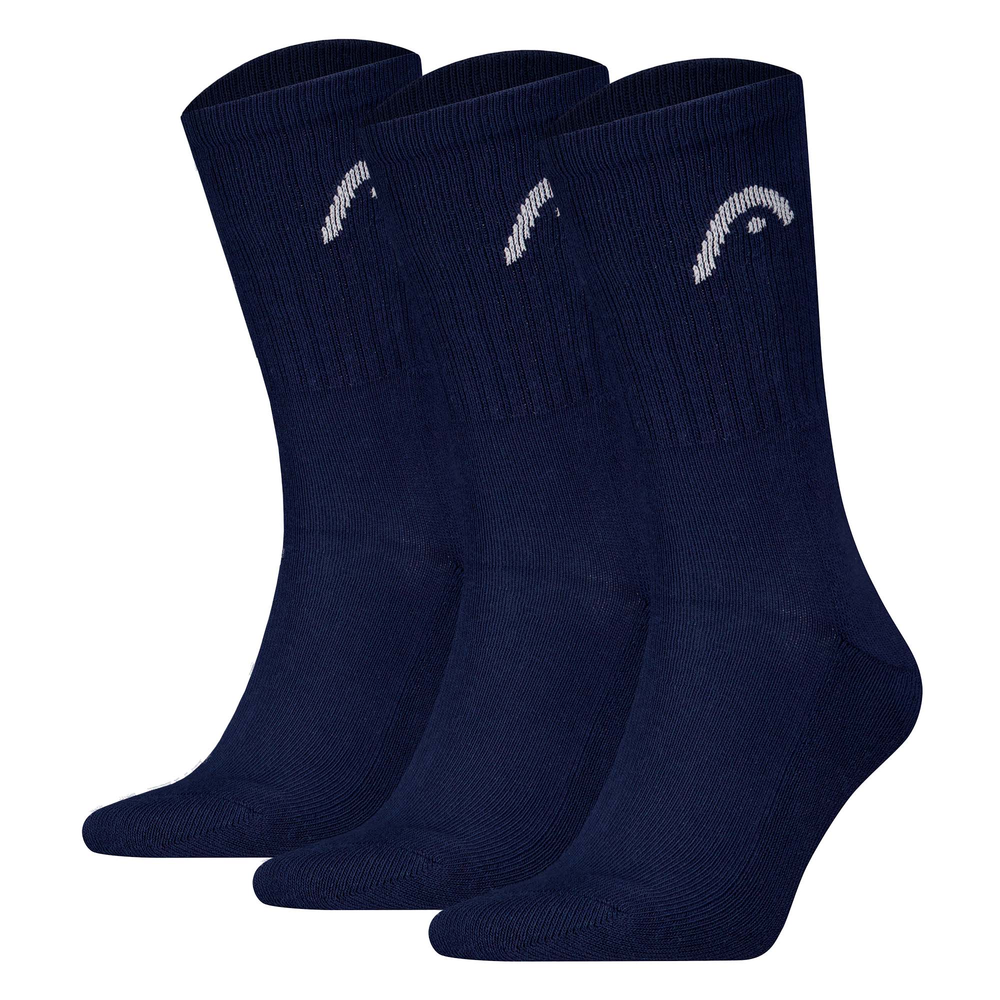HEAD Unisex Socken, 3er Pack - All Sport Training Crew, Sportsocken, Logo