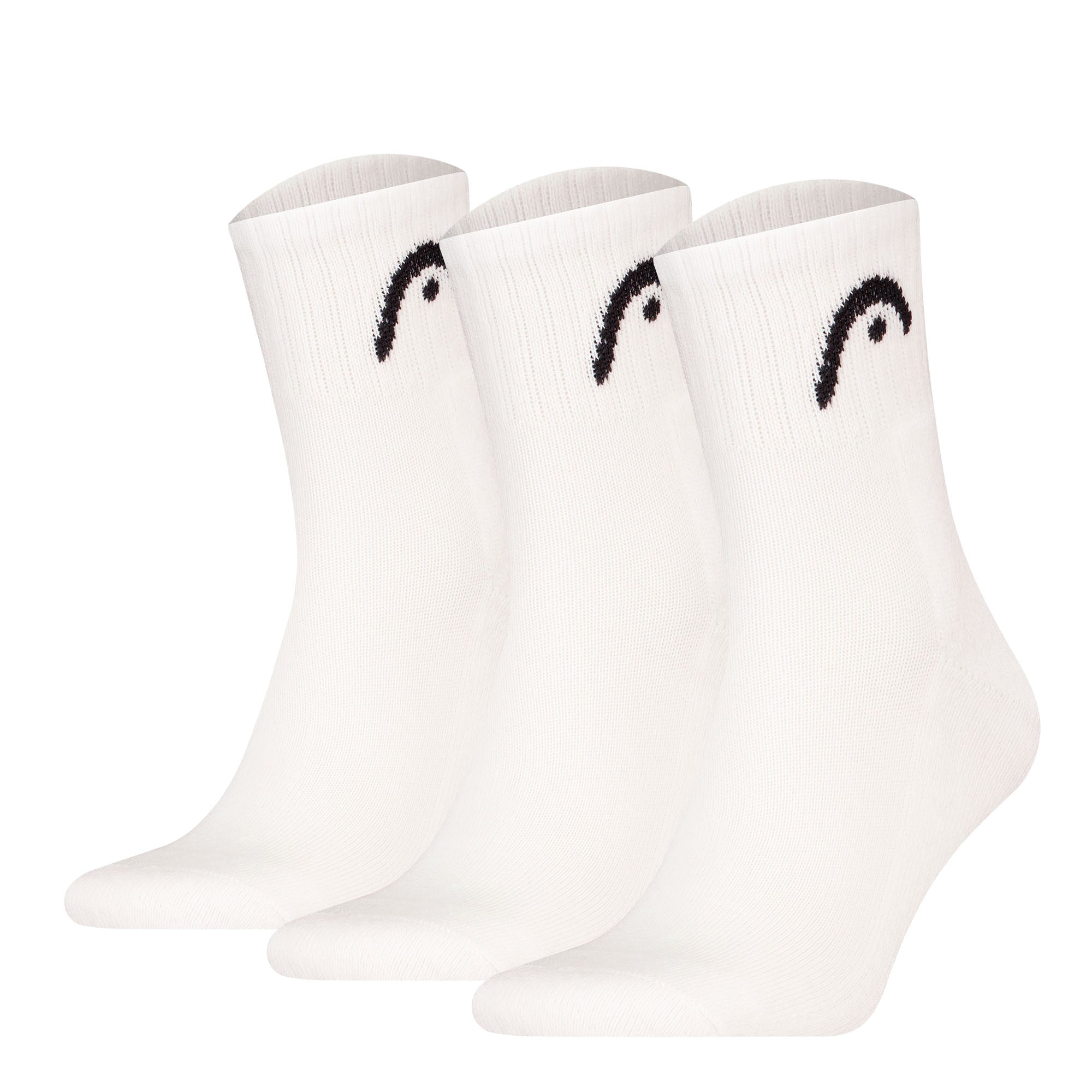 HEAD Unisex Socken, 3er Pack -  All Sports Training Short Crew, Sportsocken, Logo, einfarbig