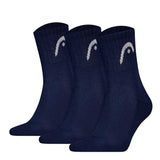 HEAD Unisex Socken, 3er Pack -  All Sports Training Short Crew, Sportsocken, Logo, einfarbig