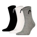 HEAD Unisex Socken, 3er Pack -  All Sports Training Short Crew, Sportsocken, Logo, einfarbig