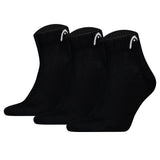 HEAD Unisex Quarter Socken, 3er Pack - All Sports Training Quarter 3P, Logo, einfarbig