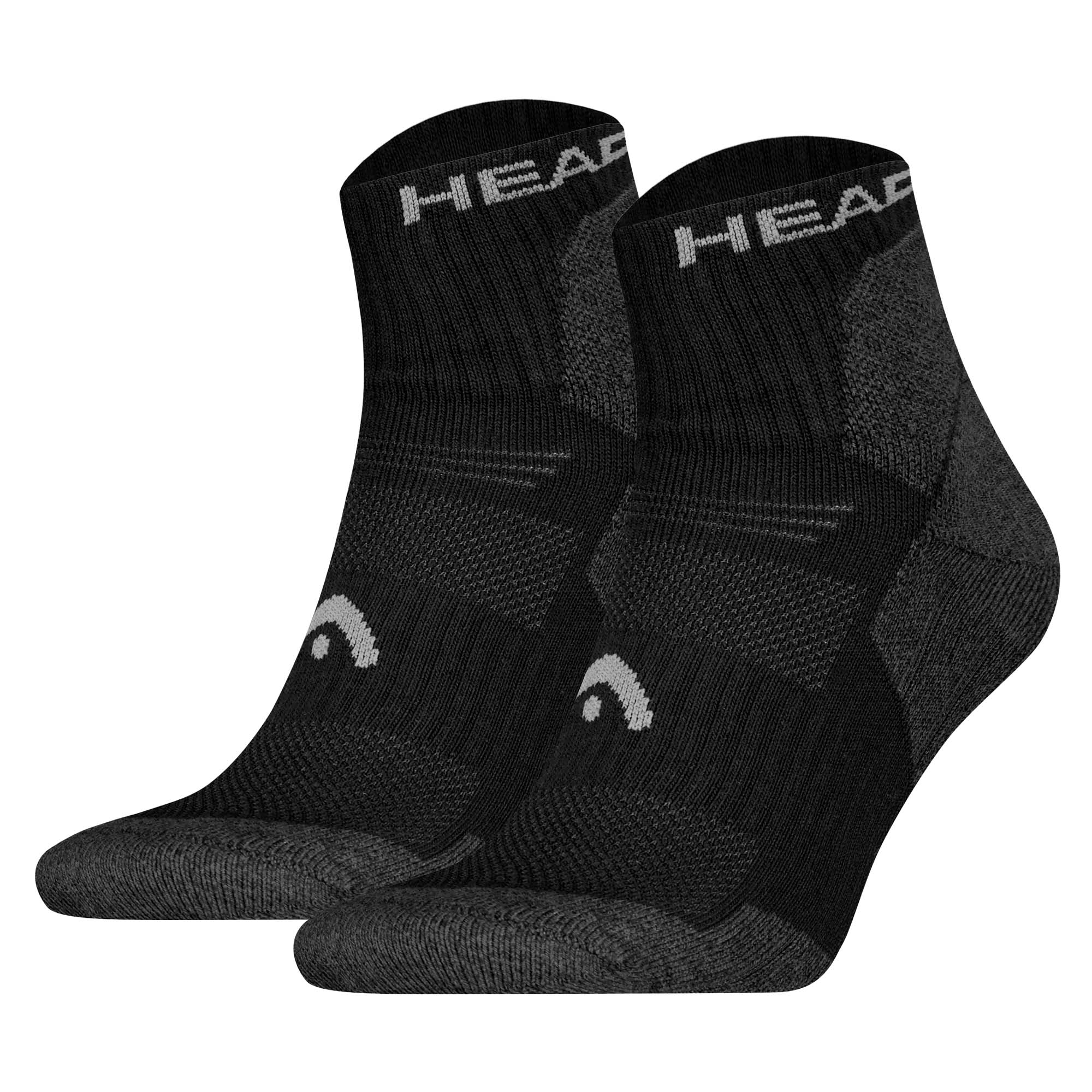 HEAD Unisex Quarter Hiking Socks, 2-pack - Hiking All Climates Quarter 2P, Sports Socks, Logo