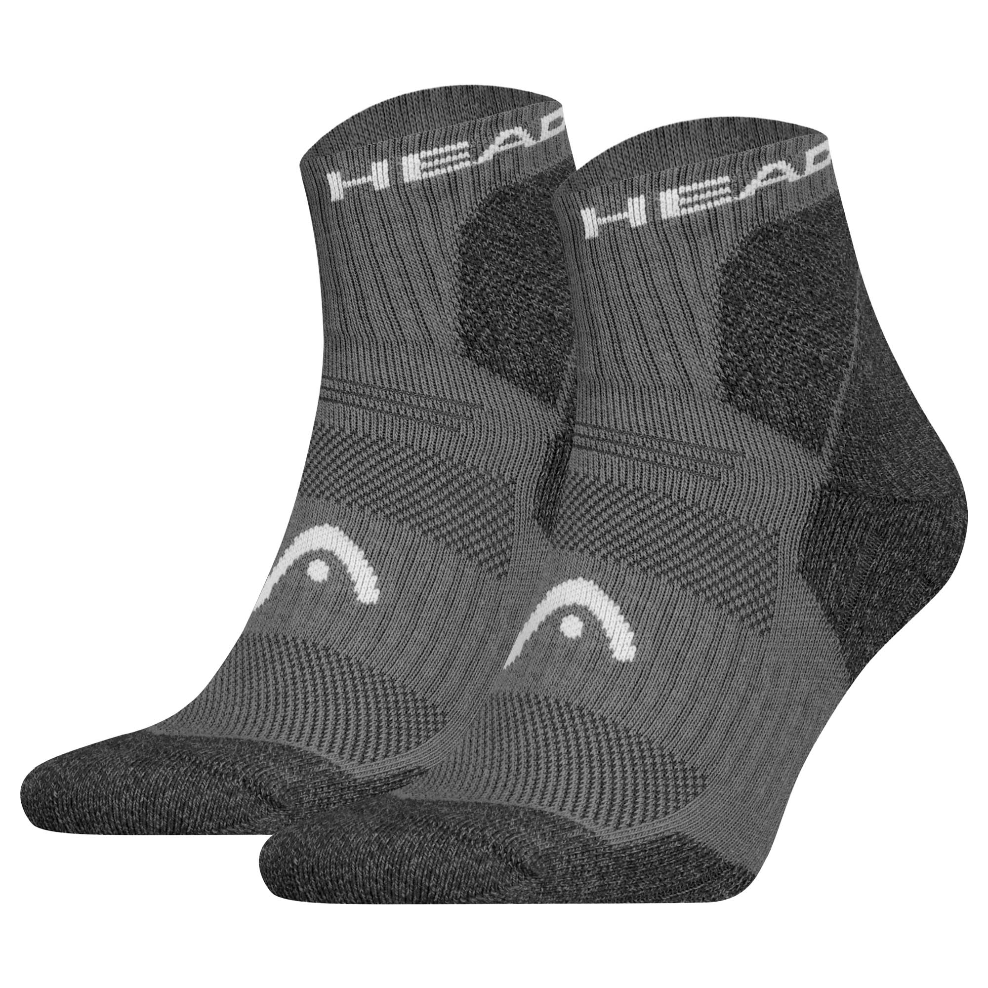 HEAD Unisex Quarter-Wandersocken, 2er Pack - Hiking All Climates Quarter 2P, Sportsocken, Logo