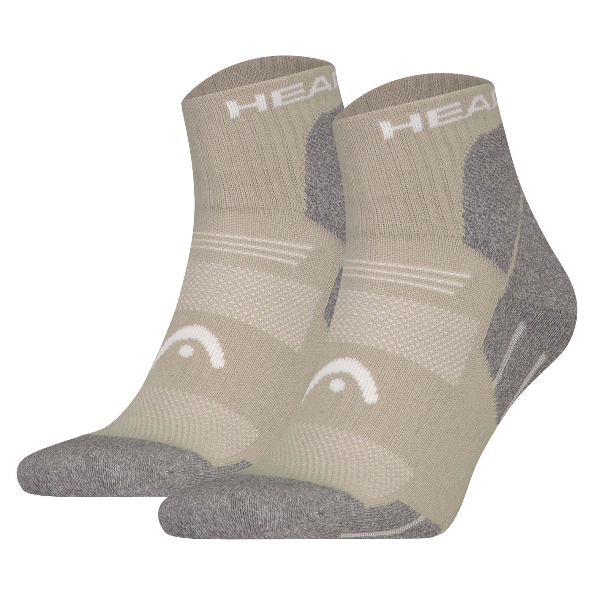 HEAD Unisex Quarter-Wandersocken, 2er Pack - Hiking All Climates Quarter 2P, Sportsocken, Logo