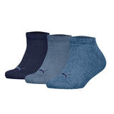 PUMA Kinder Sneakersocken, 3er Pack - Plain Sneaker 3P, Logo, einfarbig