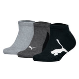 PUMA Kinder Sneakersocken, 3er Pack - BWT Sneaker 3P, Logos, einfarbig