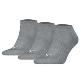 PUMA Unisex Sneakersocken, 3er Pack - Cushioned Sneaker 3P, Logo, einfarbig