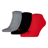 PUMA Unisex Sneakersocken, 3er Pack - Sneaker Plain 3P, Logo, einfarbig