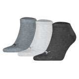 PUMA Unisex Sneakersocken, 3er Pack - Sneaker Plain 3P, Logo, einfarbig
