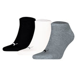 PUMA Unisex Sneakersocken, 3er Pack - Sneaker Plain 3P, Logo, einfarbig