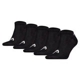 HEAD Unisex Sneaker Socken, 5er Pack - ELEMENTS ALL SPORTS SNEAKER ECOM, Kurzsocken, einfarbig