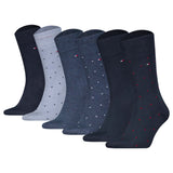 TOMMY HILFIGER Herren Socken, 6er Pack - Sock Dot 6P, Punkte, ECOM