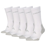 HEAD Unisex Tennissocken, 5er Pack - ELEMENTS TENNIS CREW ECOM, Sportsocken