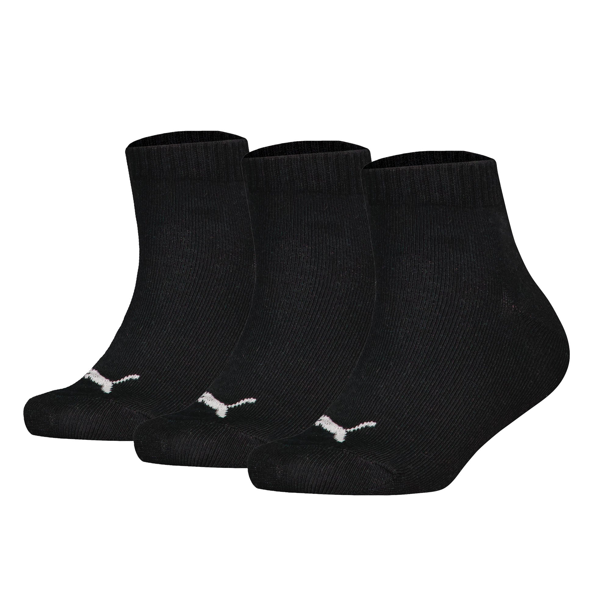 PUMA Kinder Quarter Socken, 3er Pack - Plain Quarter 3P, Logos, einfarbig