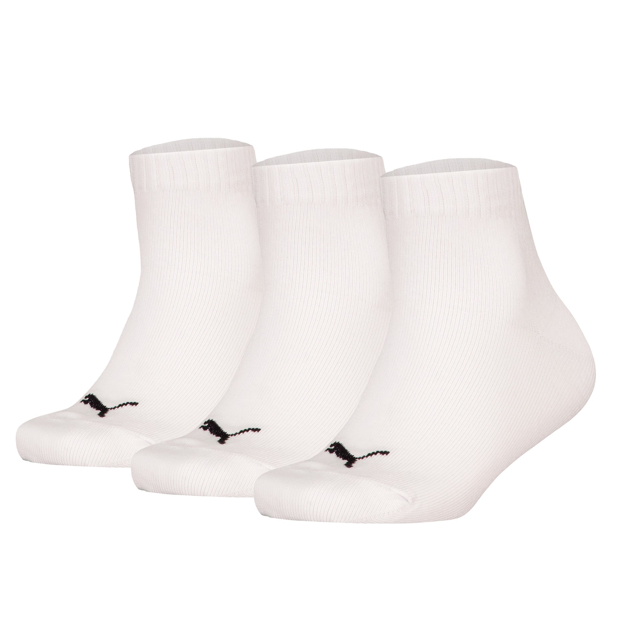 PUMA Kinder Quarter Socken, 3er Pack - Plain Quarter 3P, Logos, einfarbig