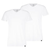 PUMA Herren T-Shirts, 2er Pack - V-Neck Tee 2P, V-Ausschnitt, Regular Fit, Baumwolle, einfarbig