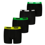 PUMA Jungen Boxer Shorts, 4er Pack - Everyday Basic Boxers ECOM 4P, Baumwollmischung, Logo