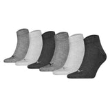PUMA Unisex Quarter Socken, 6er Pack - Quarter Plain ECOM 6P, Logo, uni