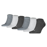 PUMA Unisex Sneakersocken, 6er Pack - Sneaker Plain ECOM 6P, Logo, einfarbig