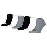 PUMA Unisex Sneakersocken, 6er Pack - Sneaker Plain ECOM 6P, Logo, einfarbig